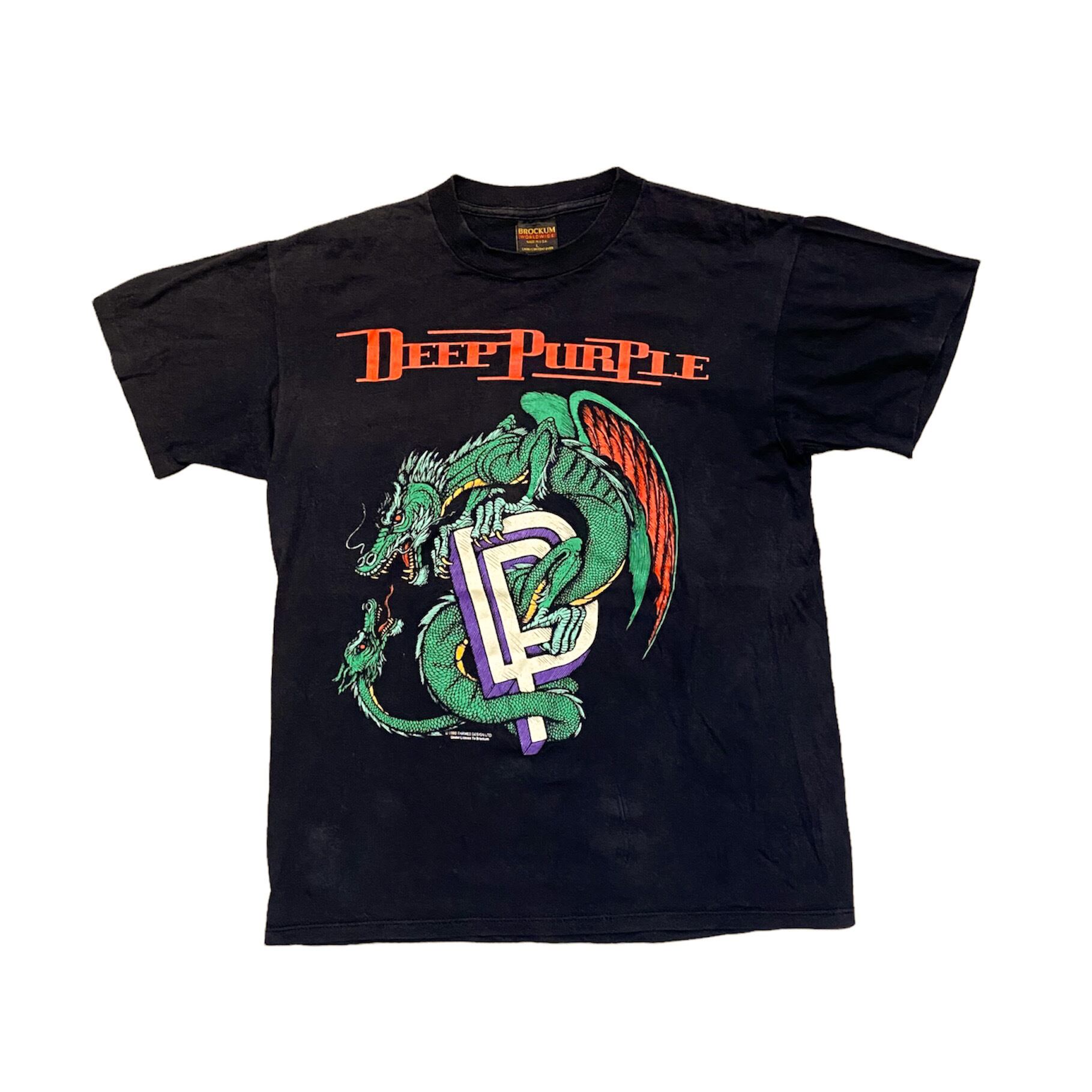 【vintage】90s Deep Purple バンド　Tシャツ　バンT 黒