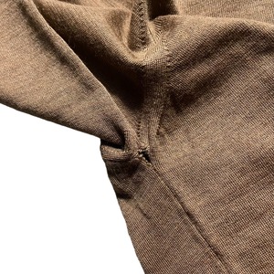 BRIONI brown wool turtleneck sweater