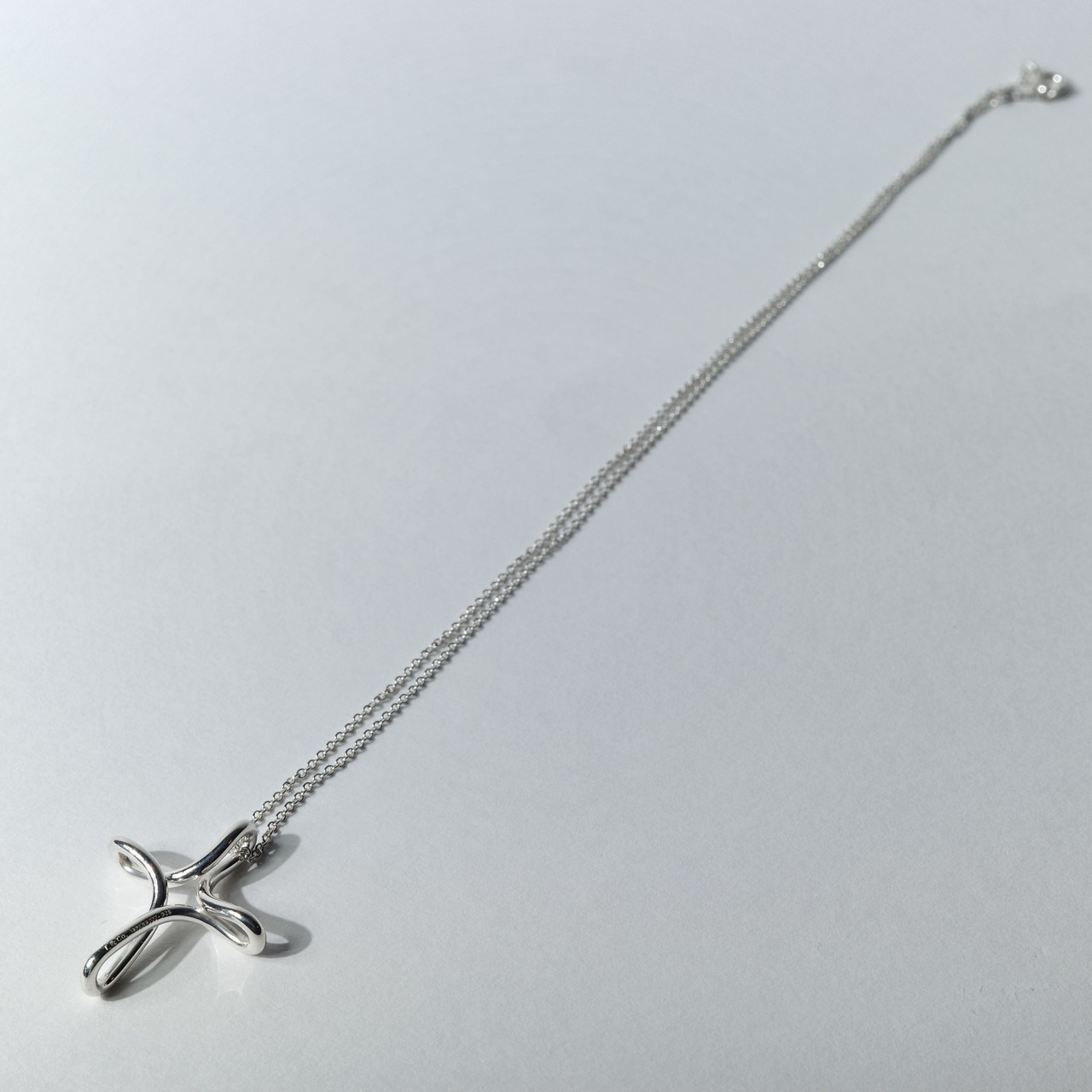 OLD "TIFFANY&CO." OPEN CROSS NECKLACE