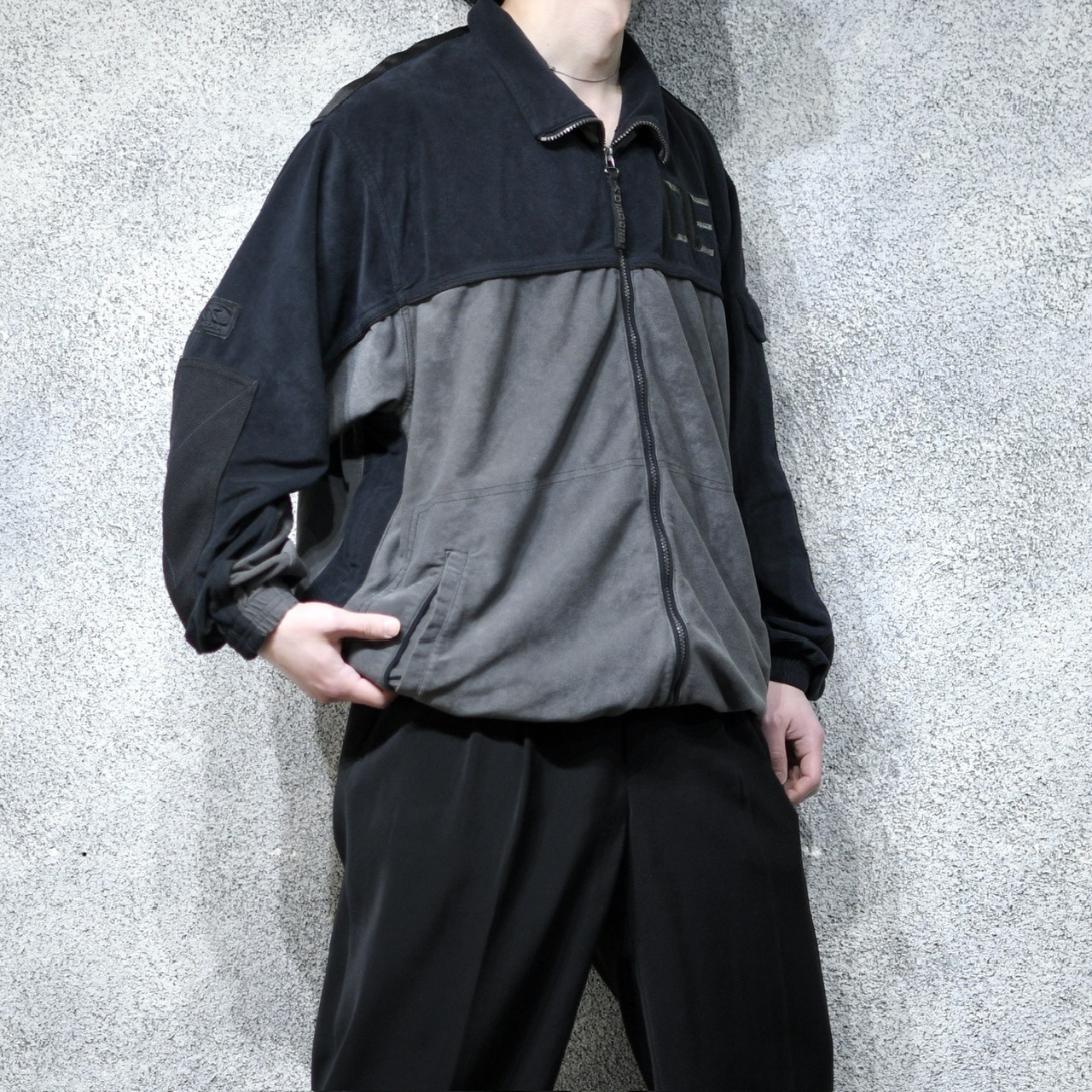 gimmick fake suede track jacket