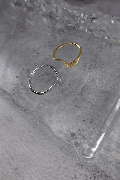 シンプルウェーブ シルバーリング Silver925