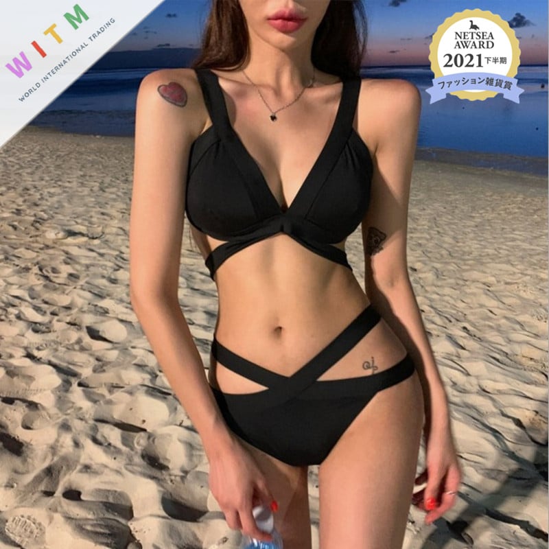 レディース 水着 ビキニ 2点上下セット セパレート セクシー 夏 体型カバー 温泉 ビーチ プール