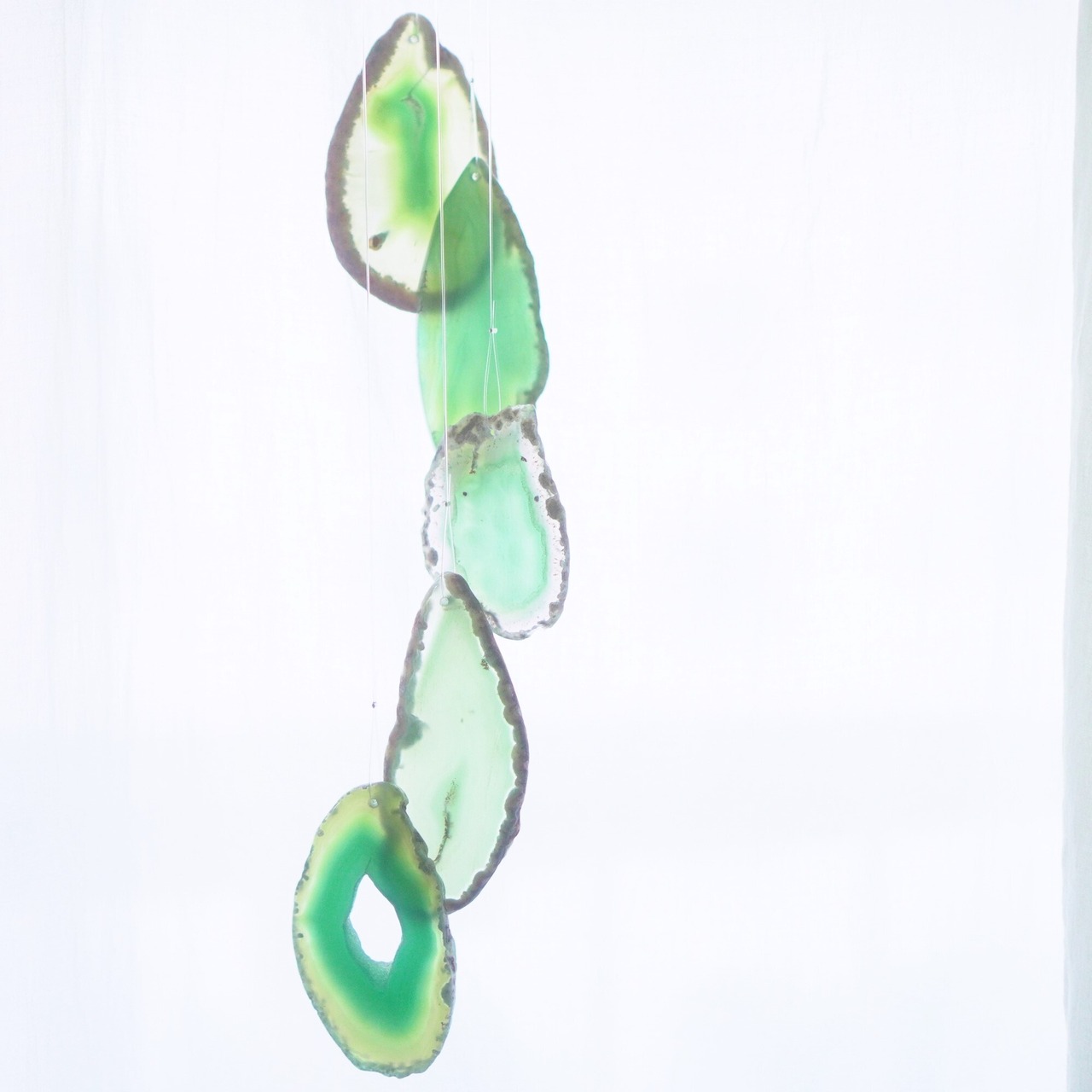 Healing Green 10 - アゲートヒーリングチャイム / Agate Sun Catcher Wind Chime 751