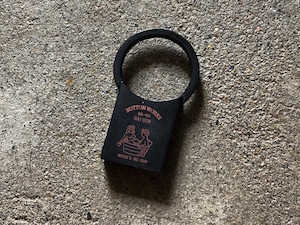 Button Works ボタンワークス Black Line Vintage Key Ring-Rectangle