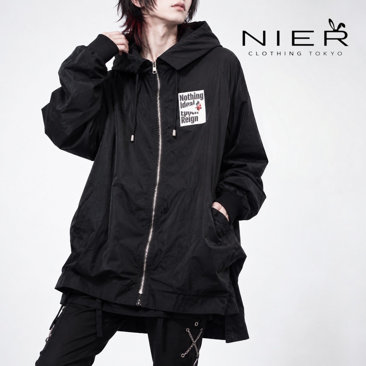 3日間限定大特価新作》襟付きフード×変型ZIP COAT風OUTER | NIER CLOTHING