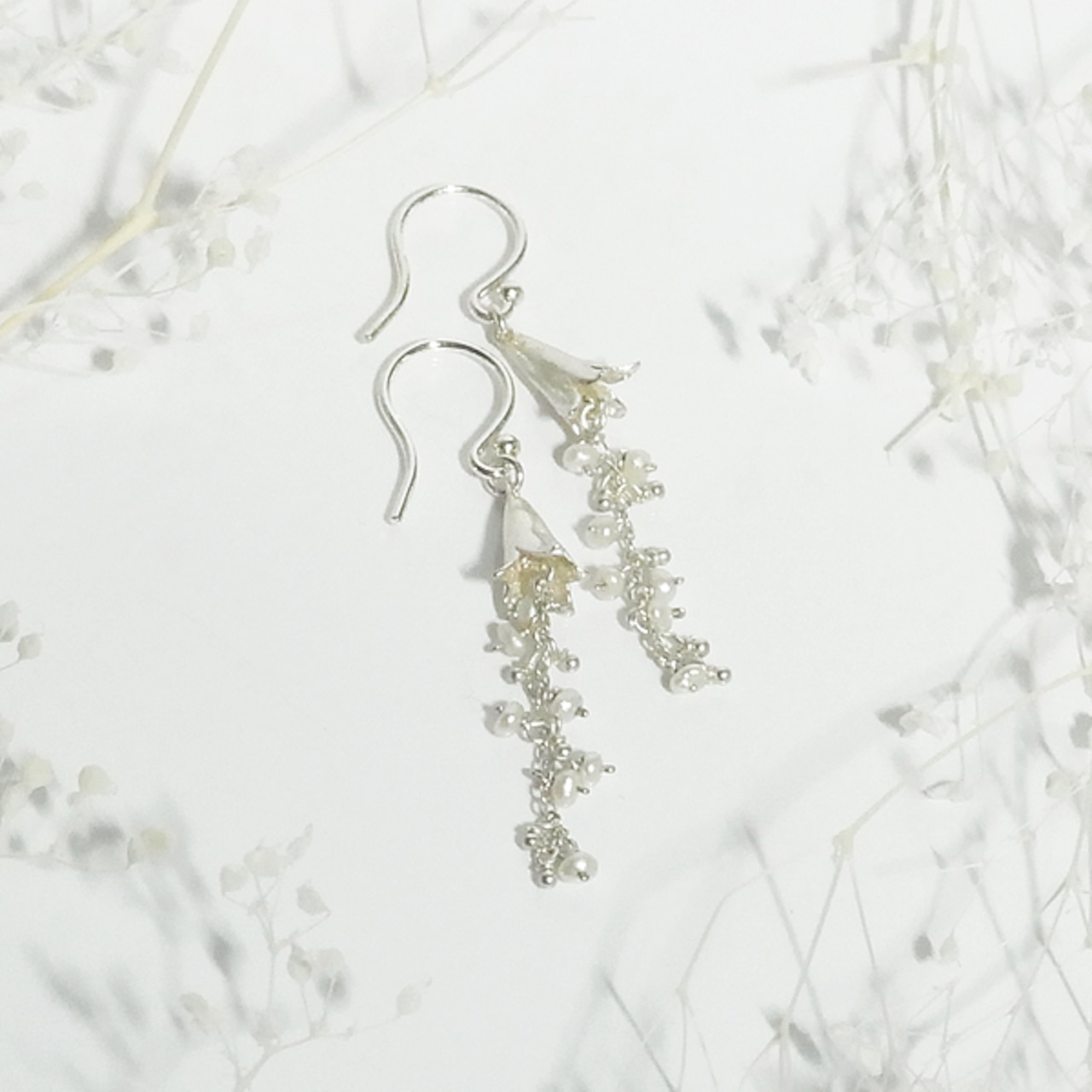 カンパニュラのピアス(silver)