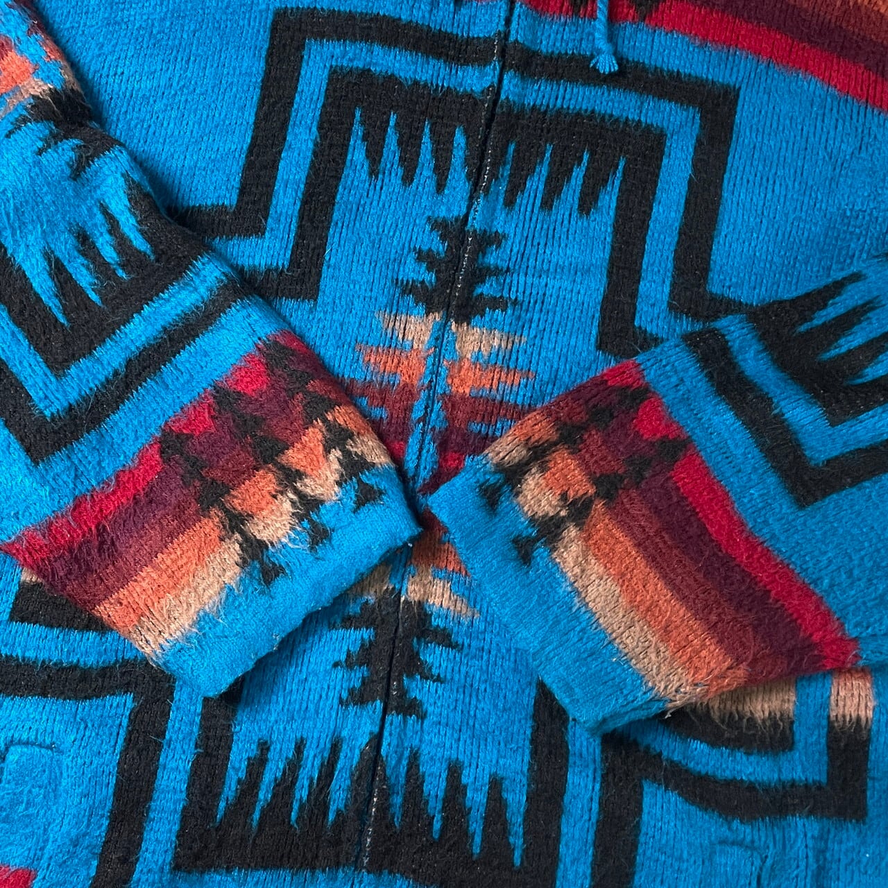 80s vintage エクアドルニット カーディガン カウチン フェアアイル