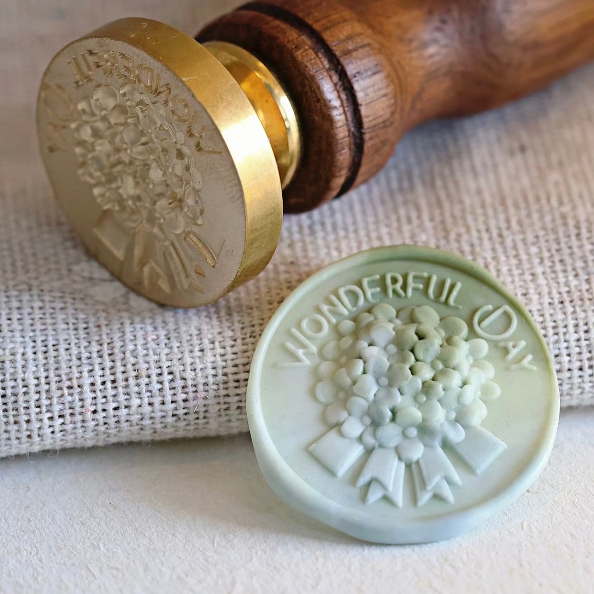 あじさいの花束｜Wonderful Day 25mm・シーリングスタンプ