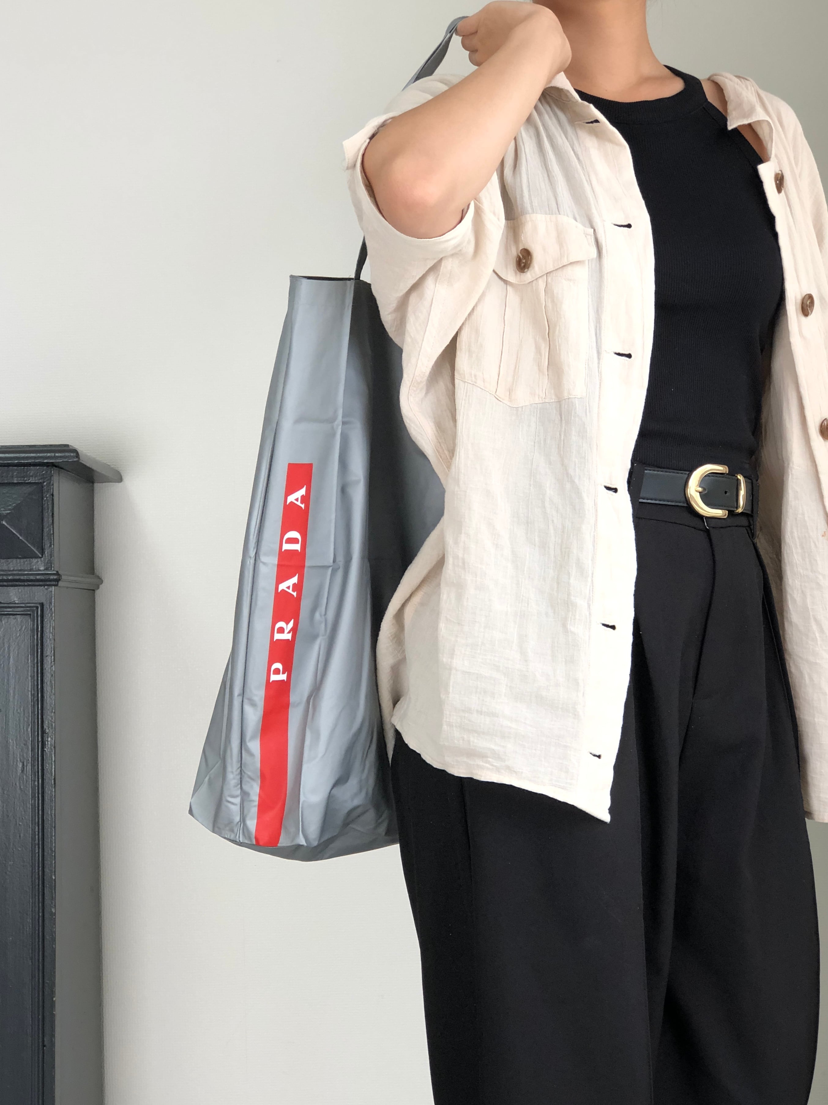 PRADA プラダ トートバッグ グレー PRADA SPORTS ナイロン セット