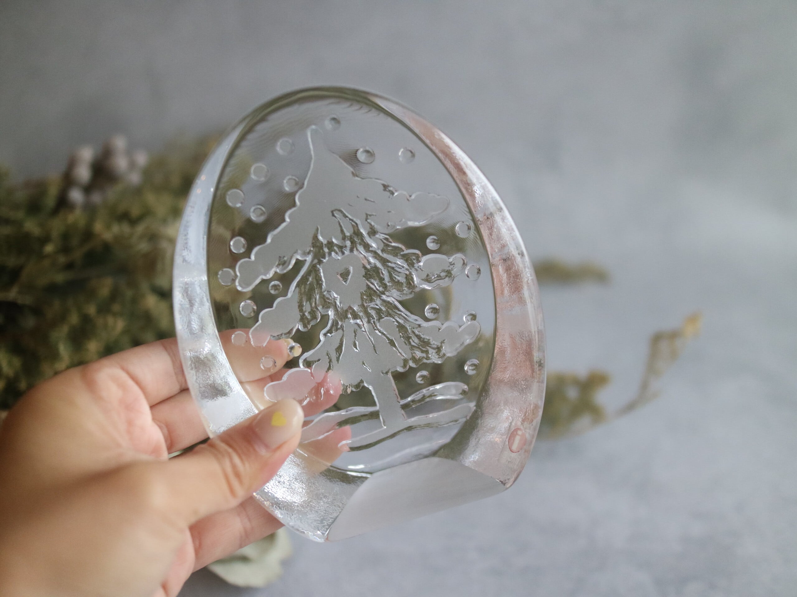 iittala / もみの木 ガラスオブジェ / ペーパーウェイト No.5011