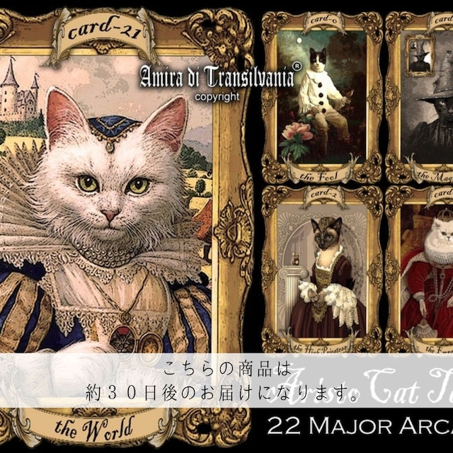 CAT TAROT CARDS DECK RARE LIMITED EDITION ◆ 限定盤 ヴィンテージアンティーク ◆