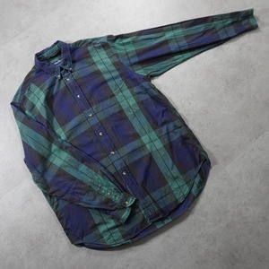 90s NAUTICA plaid shirt L 古着