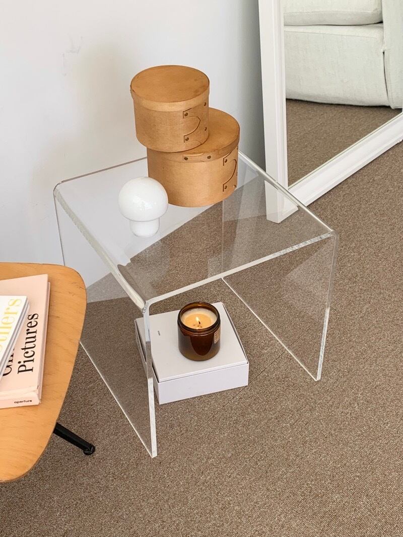 acryl clear side table / アクリル クリア サイドテーブル