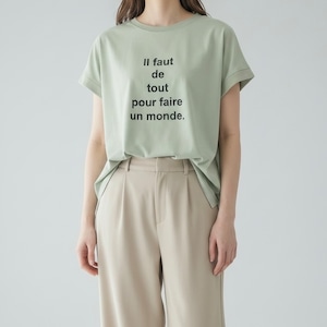フレンチリブロゴTシャツ 153422-413