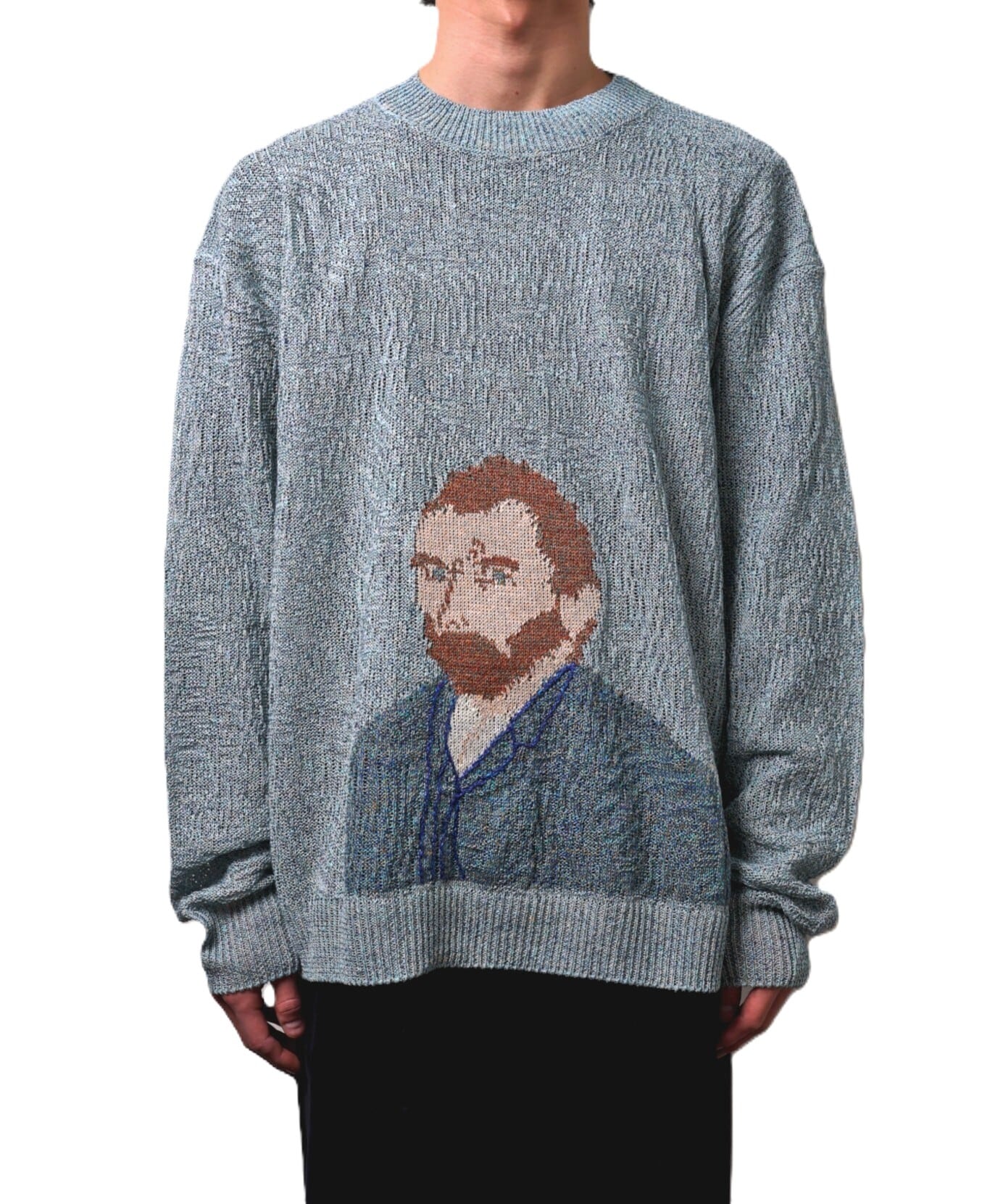 Kota Gushiken / KGSS26-K06 WAVY LINEN VAN GOGH (LIGHT BLUE