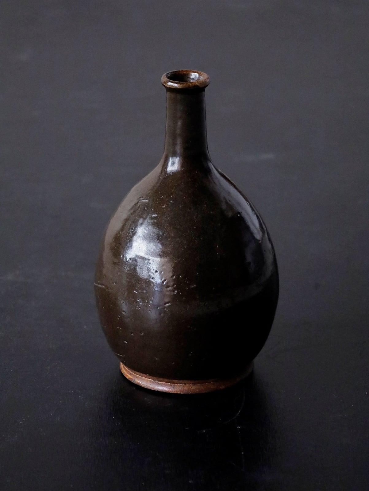 花器／徳利 黒薩摩【込】 | アルドマ 古道具・古家具・アンティーク