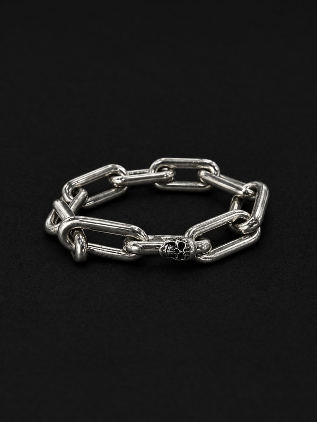 Skull Link Bracelet -Silver-