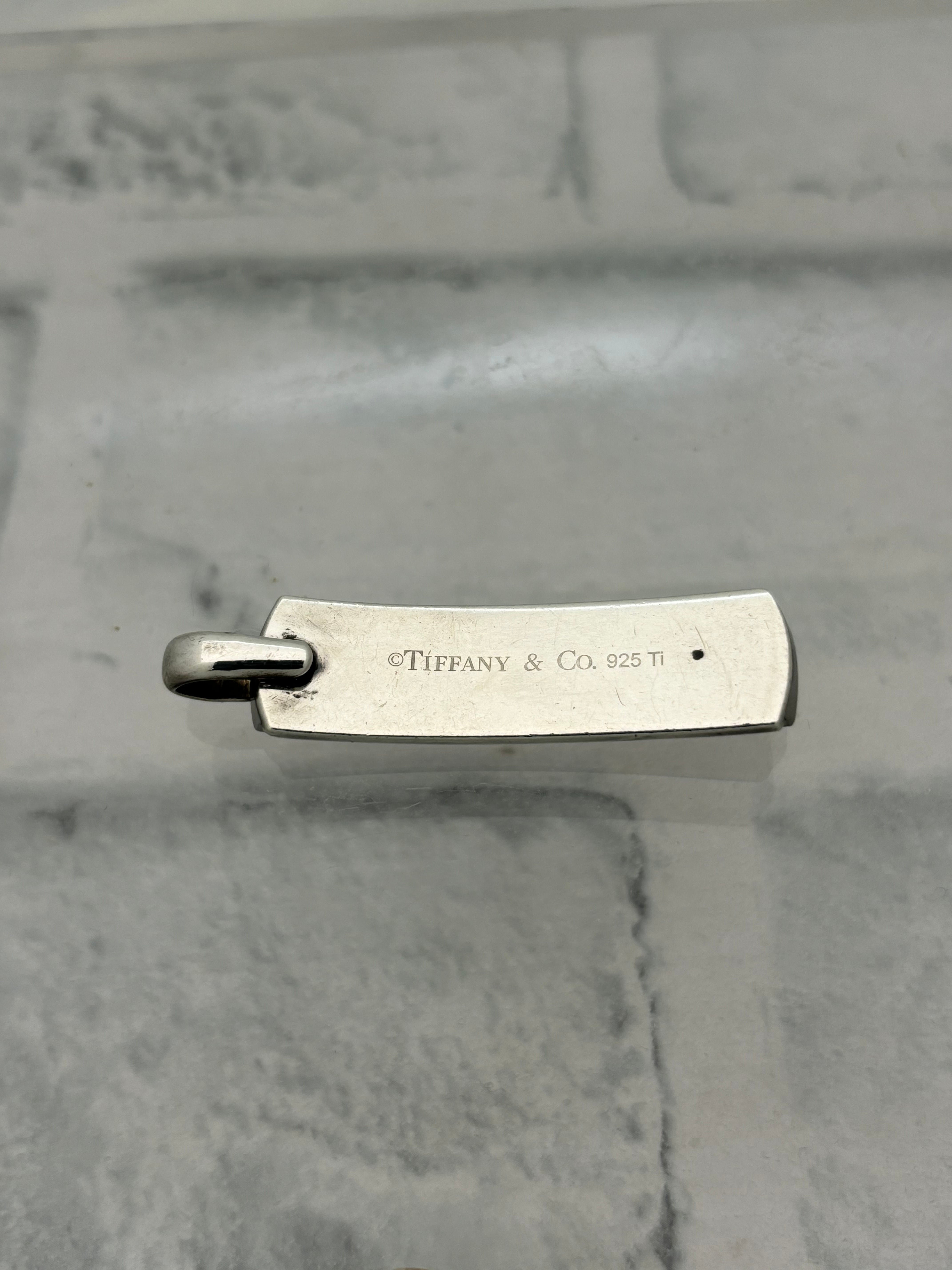 オールドティファニー　925 チタン　1837 プレート　ネックレストップ 希少 オールドティファニー 925 チタン 1837 プレート ネックレス