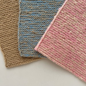 Set of 3 Hand Knitted Pot Holders E