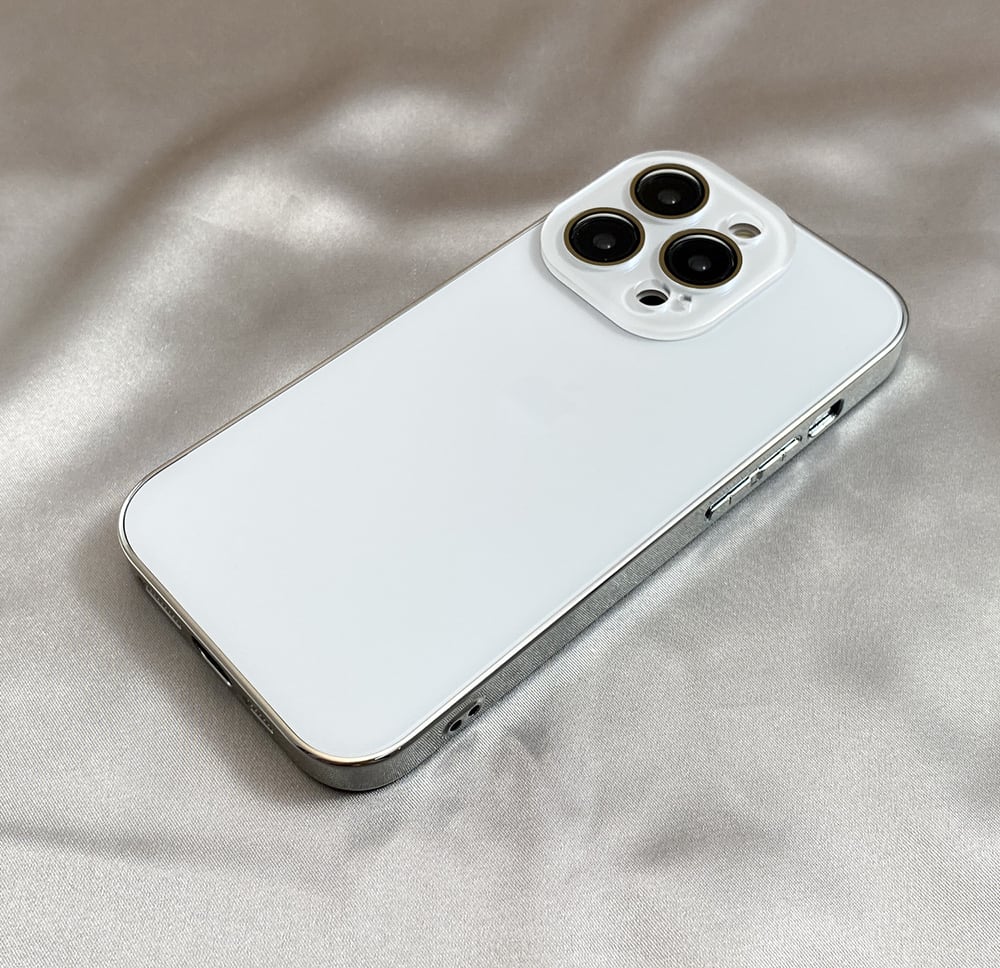 【美品+ケース付き】iPhone 15 Pro Max 256GB ホワイト iPhone 15 Pro Max 用 キラキラと輝く美しい耐衝撃ケース