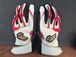 パフォーマンスUP！【Genuine】ブーストバッティンググローブ　ブラック×ホワイト×レッド