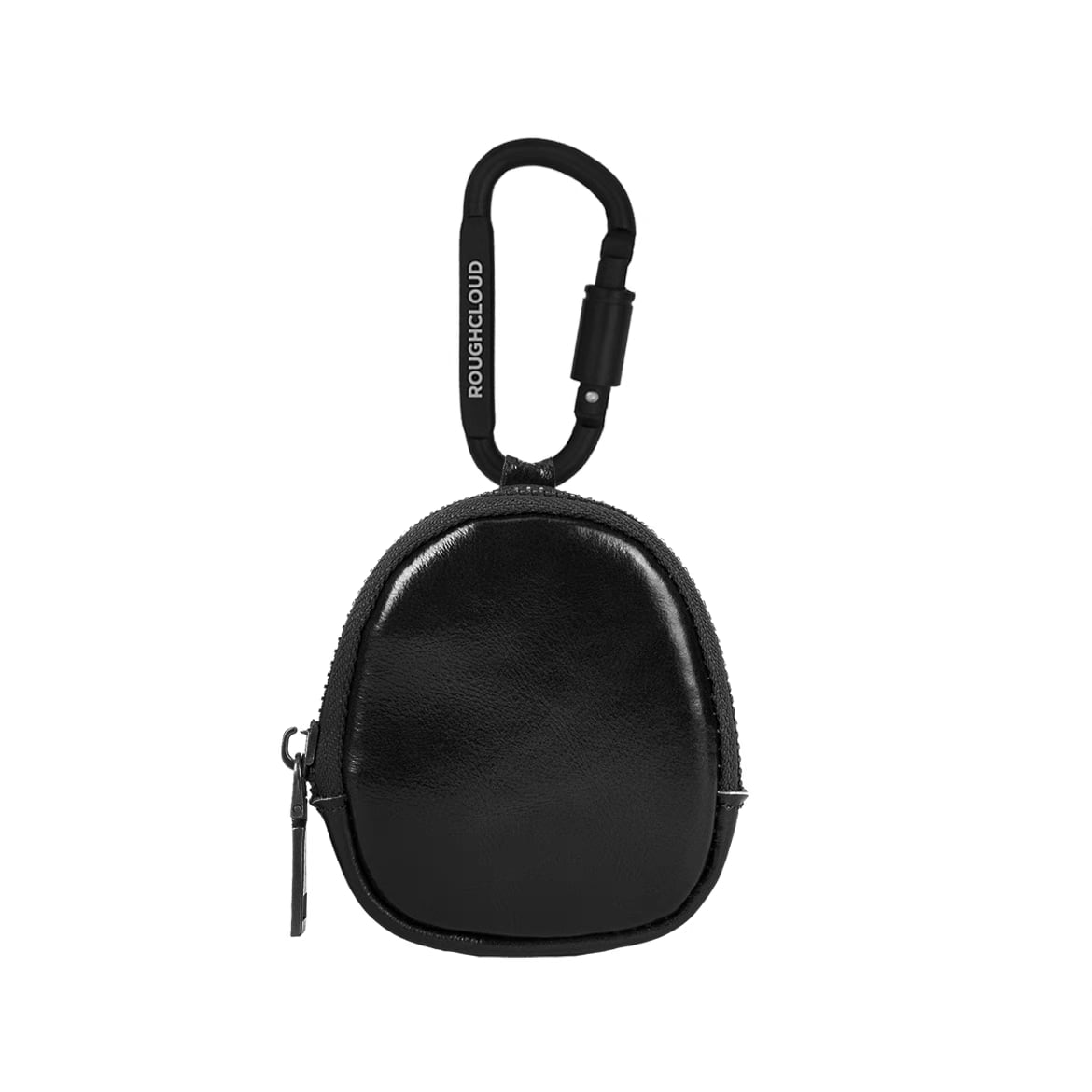 ROUGHCLOUD ブラックレザー ワイヤレスイヤホンポーチ | テックウェア