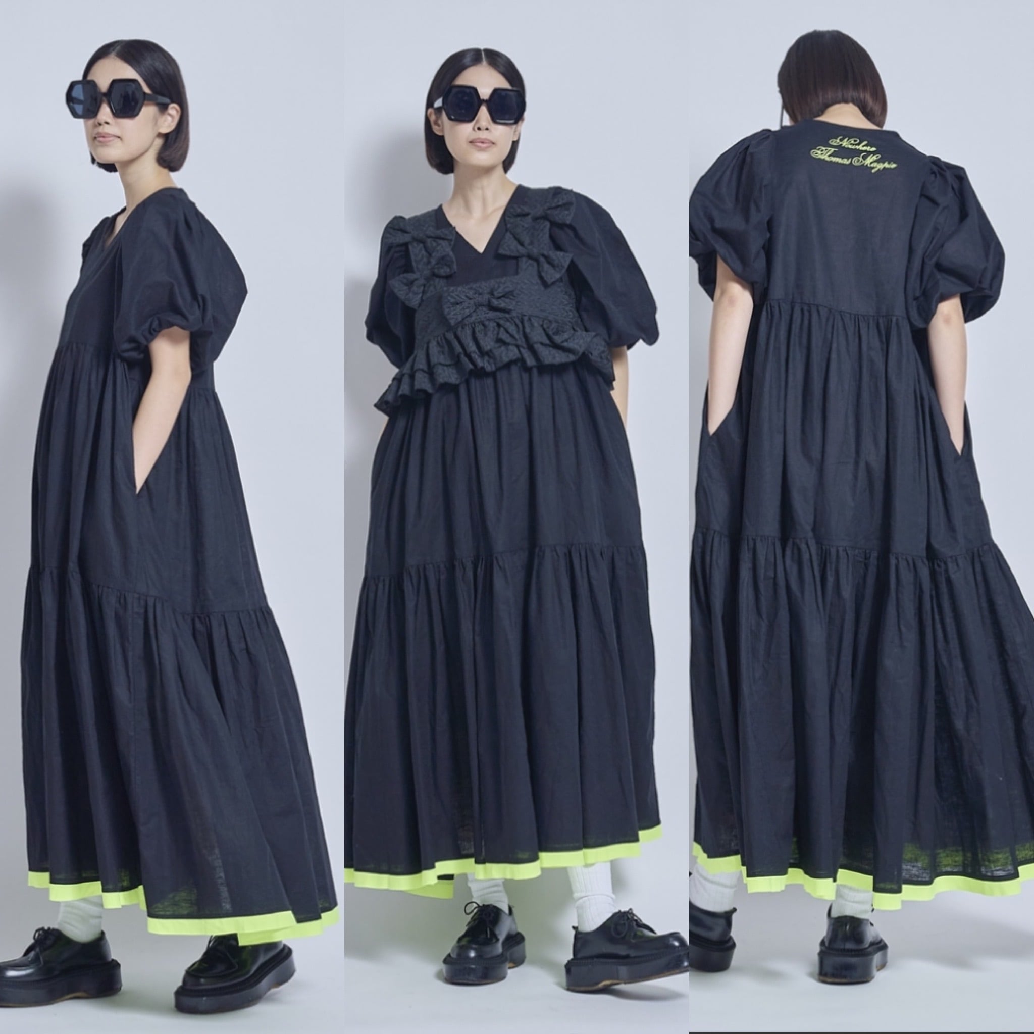 THOMAS MAGPIE 】cotton linen onepiece (2262410) | LARACROFT