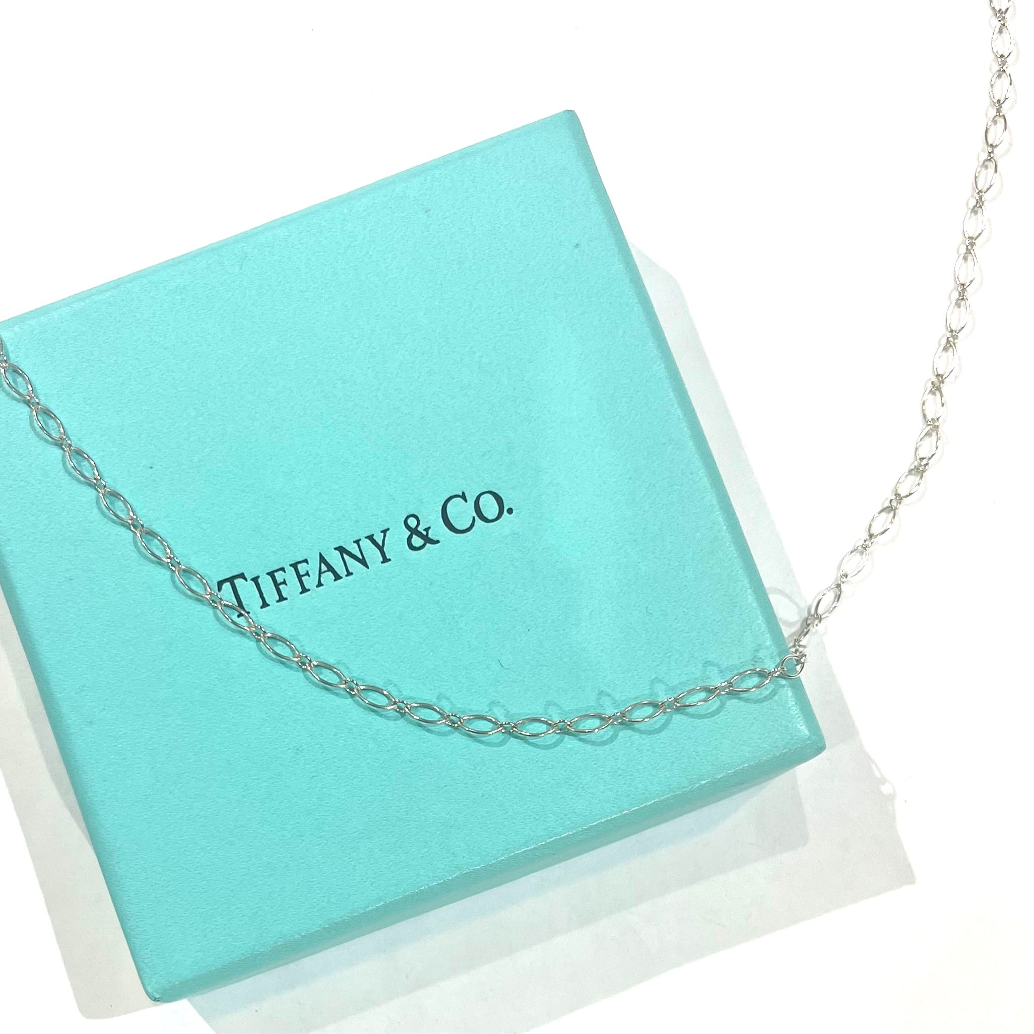 TIFFANY&CO.】2289 マーキスリンク ロングチェーンネックレス 60cm