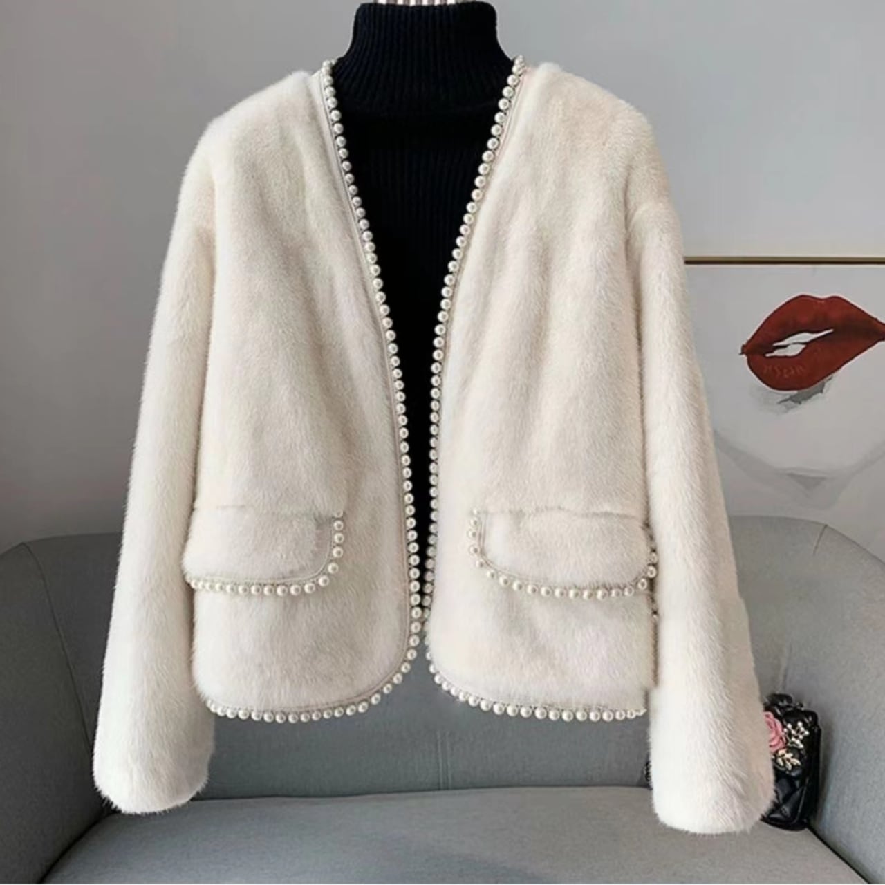 パールライン ファー コート