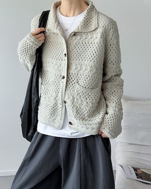 Crochet Knit Cardigan