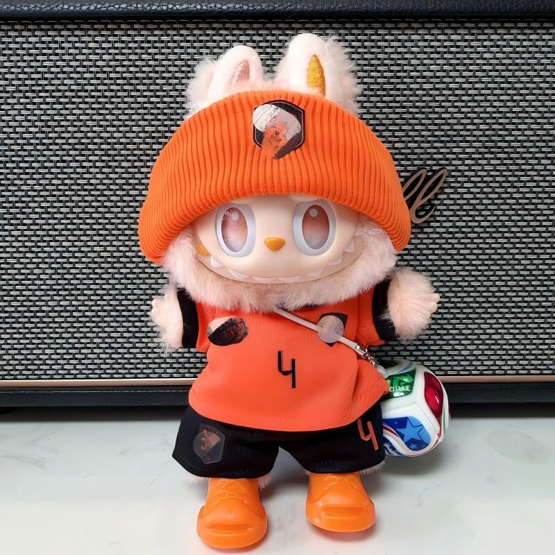 Labubu4つ Labubu 1-3世代対応 サッカースポーツ #4トップス＋パンツ＋帽子＋靴＋
