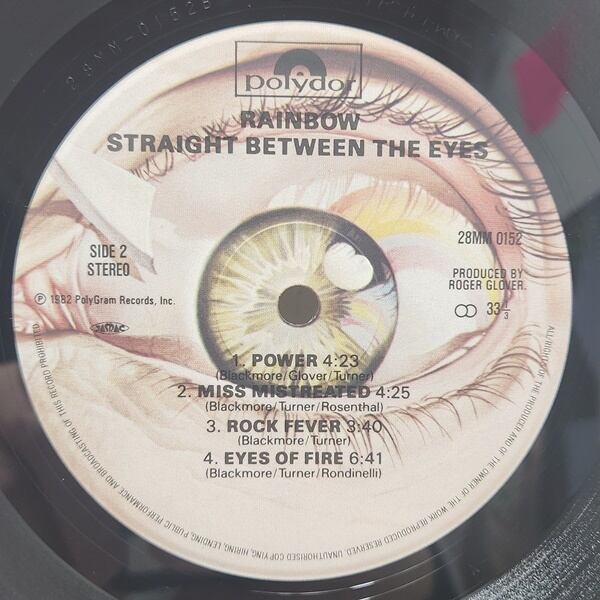 Rainbow / Straight Between The Eyes [28MM 0152] - 画像4