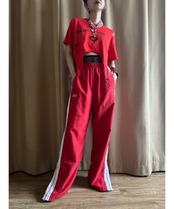 garter belt design red remake t shirt-4260-7