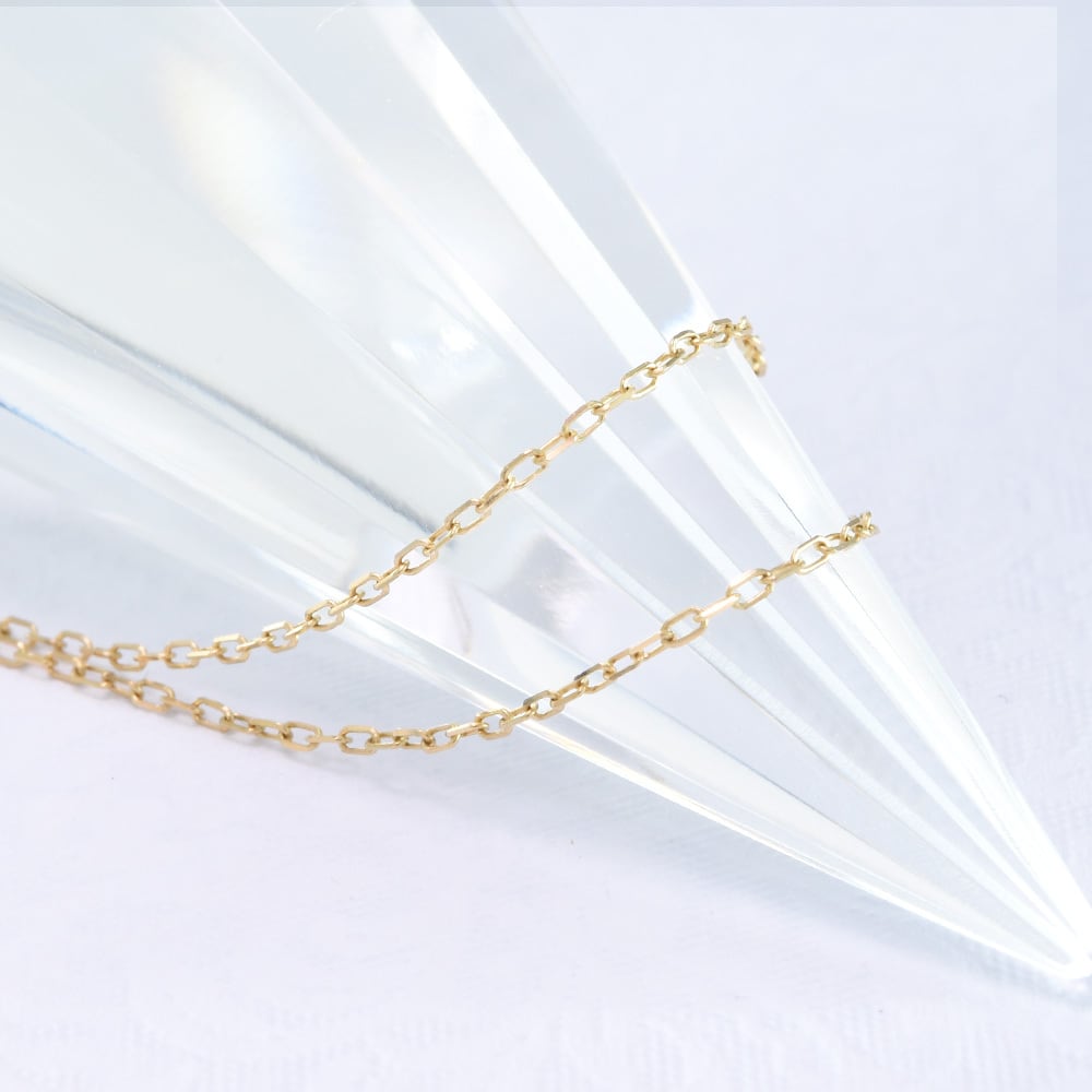 K10ゴールド あずき チェーン 80cm 線径0.24mm ネックレス CG008CIBS