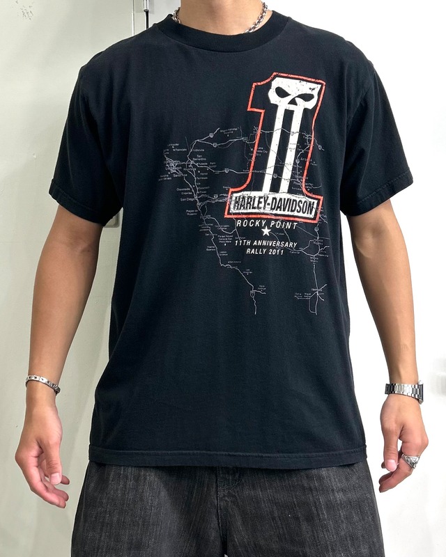 10’s Harley Davidson Design Tee ”Bootleg”【Roots店】