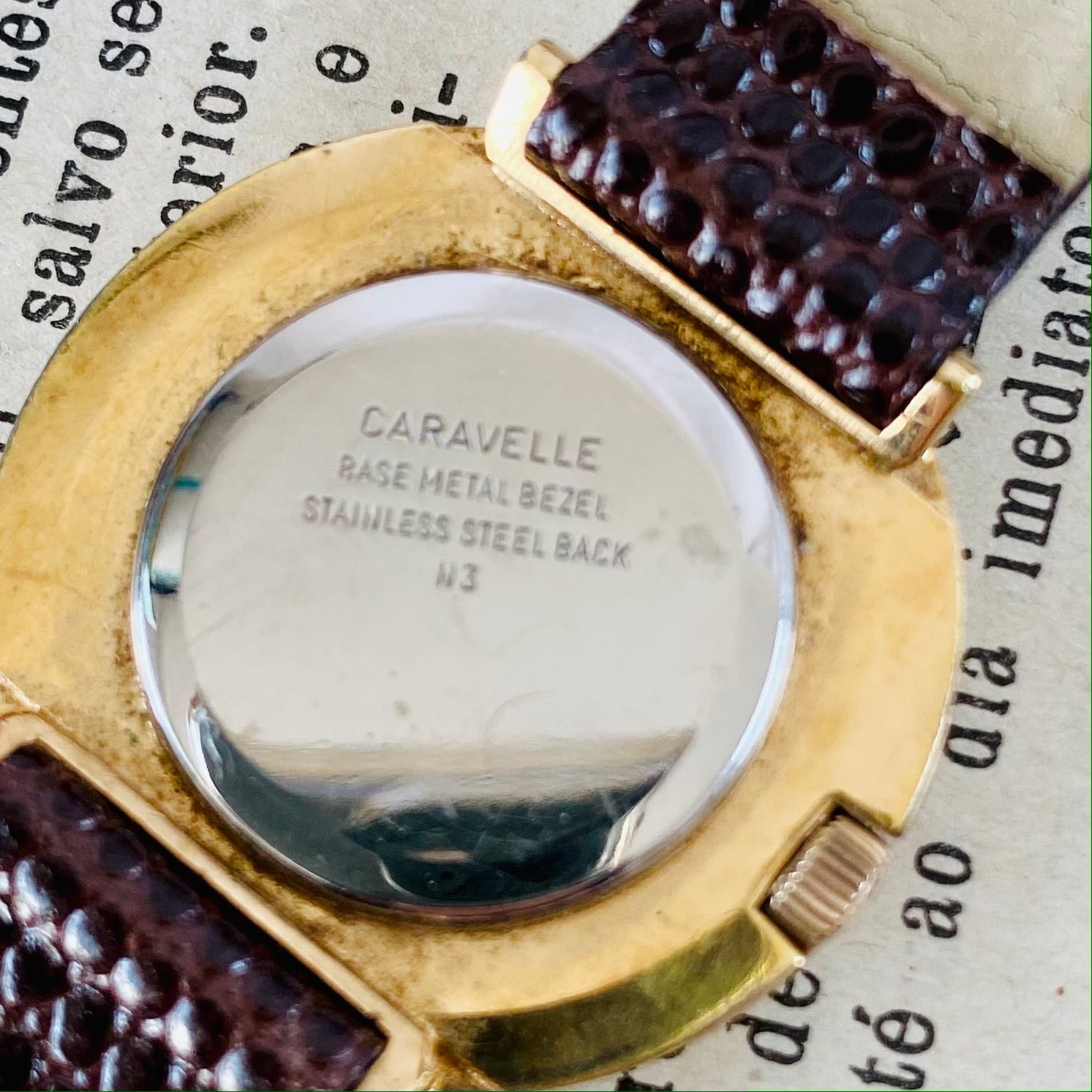 【高級腕時計キャラベル】Caravelle 1970年代 手巻き 17石 スイスレオウォッチ