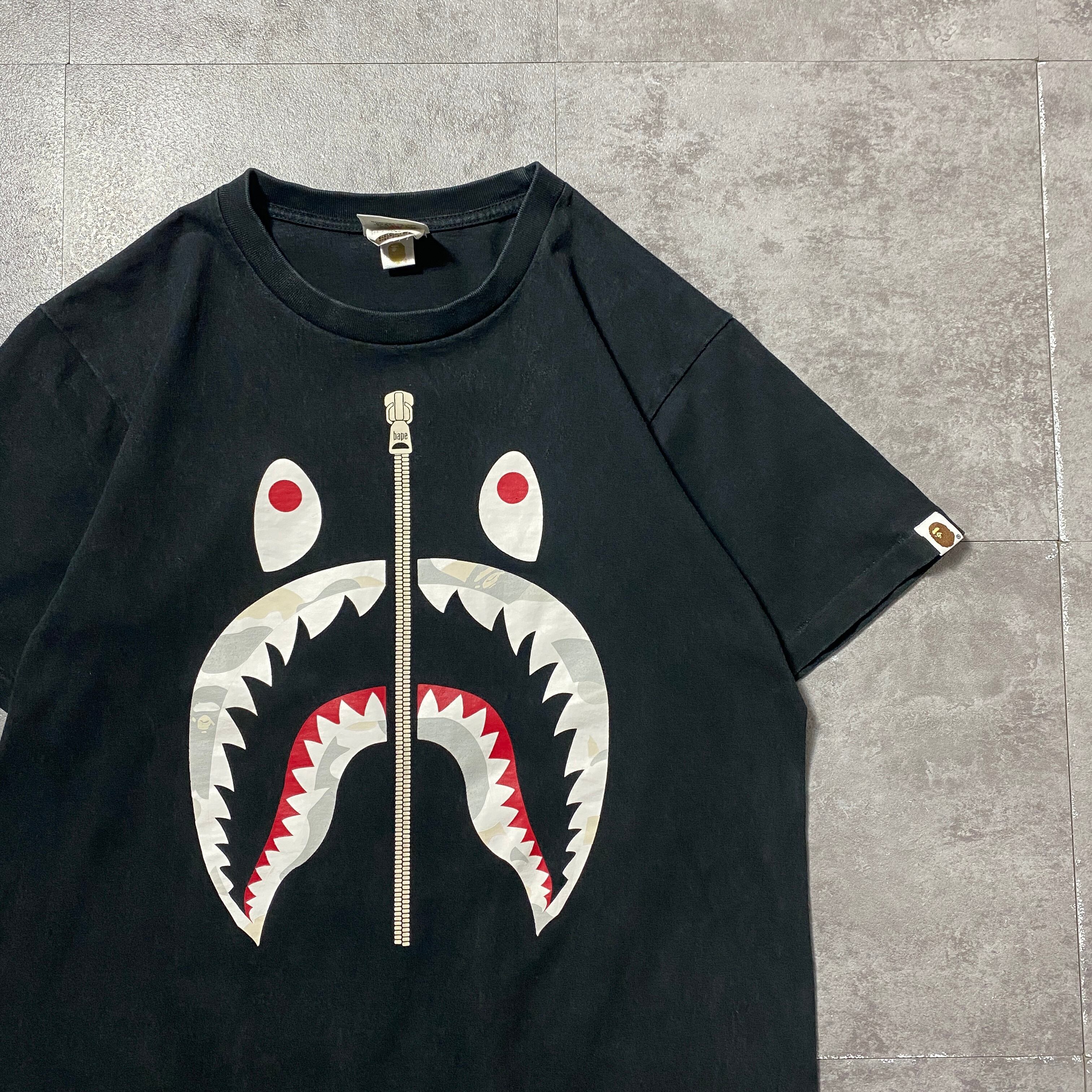 ☆8SM2 アベイシングエイプ Tシャツ 日本製 黒 シングルステッチ 古着 