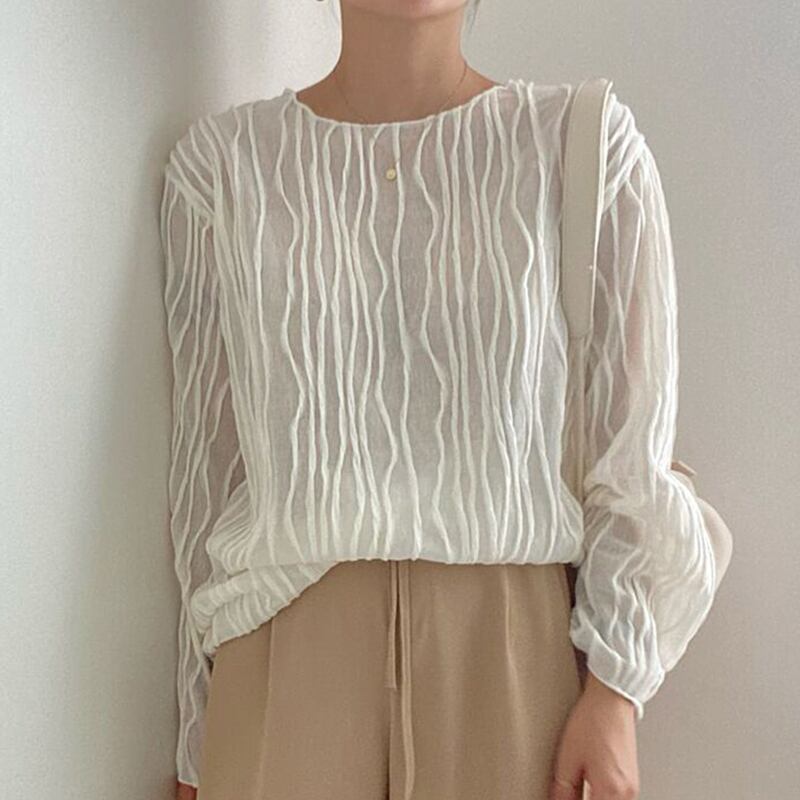 Wave sheer top in 2 colors S167