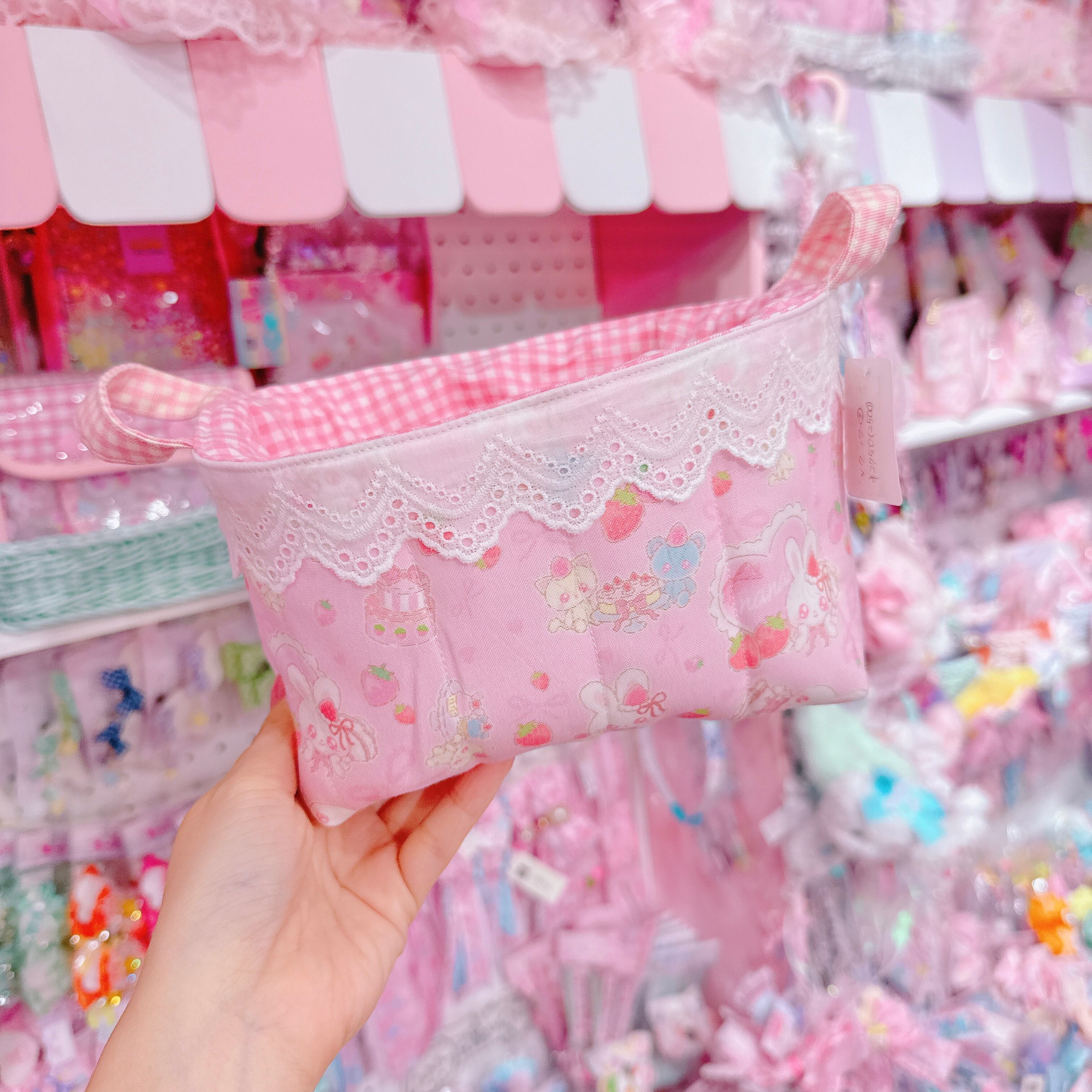 【N7】17-3キルティング布バスケット