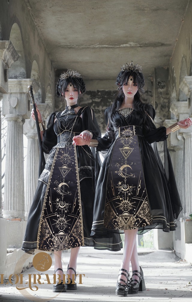 【ホルスの悪夢】 ゴシックロリータ ドレスフルセット / ロングスカート