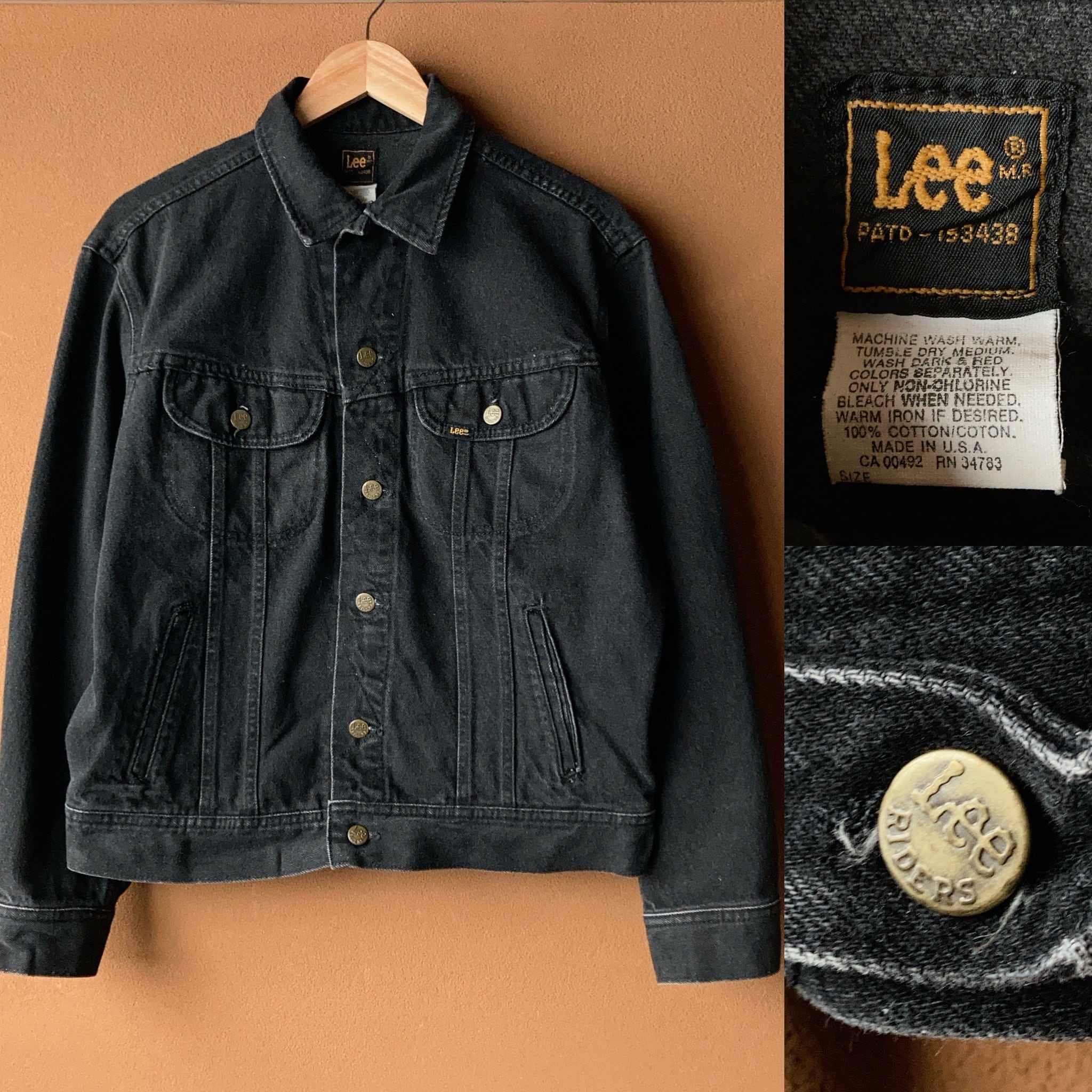 90's Lee ブラックデニムジャケット Made in U.S.A. SIZE M【1105A09】 | 【公式】Thrift Tokyo &  TAROCK 古着・ヴィンテージ通販 powered by BASE