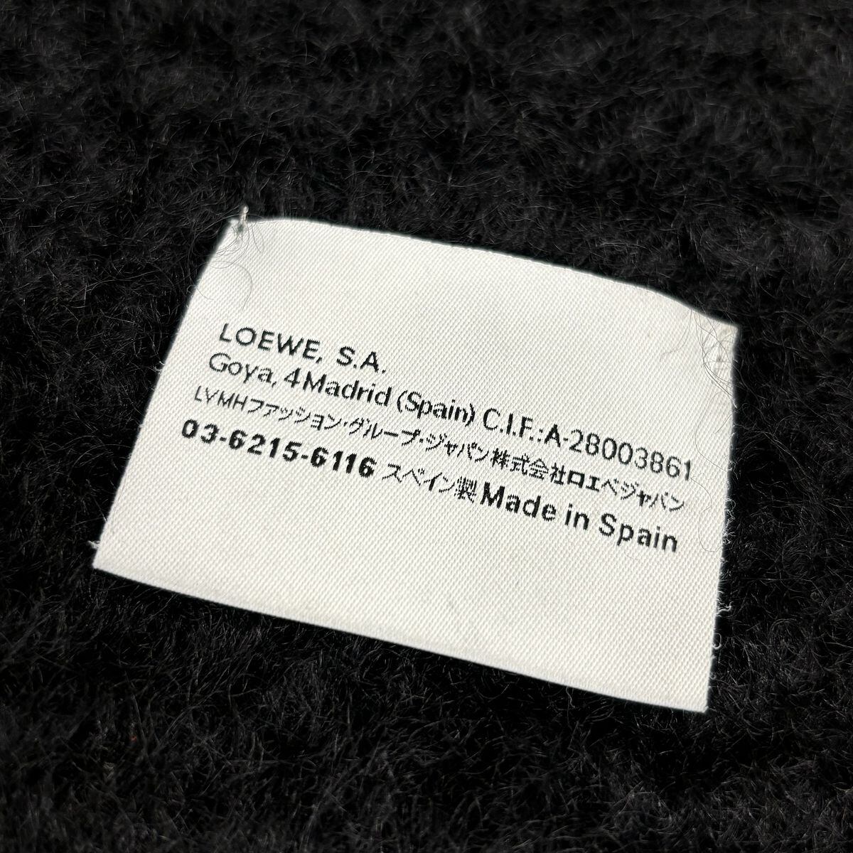 JPタグ】LOEWE/ロエベ スカーフ モヘア/ウール アナグラム レザー 