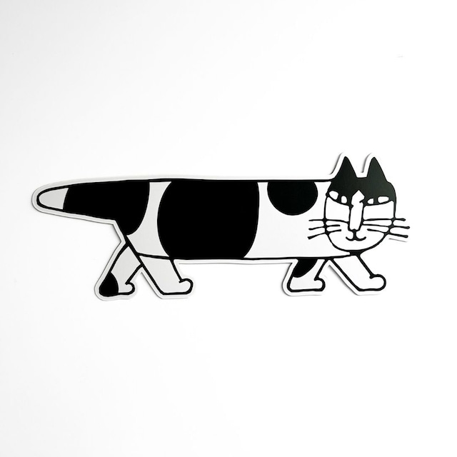 リサ・ラーソン　ダイカットポストカード　マイキー　ハチワレ