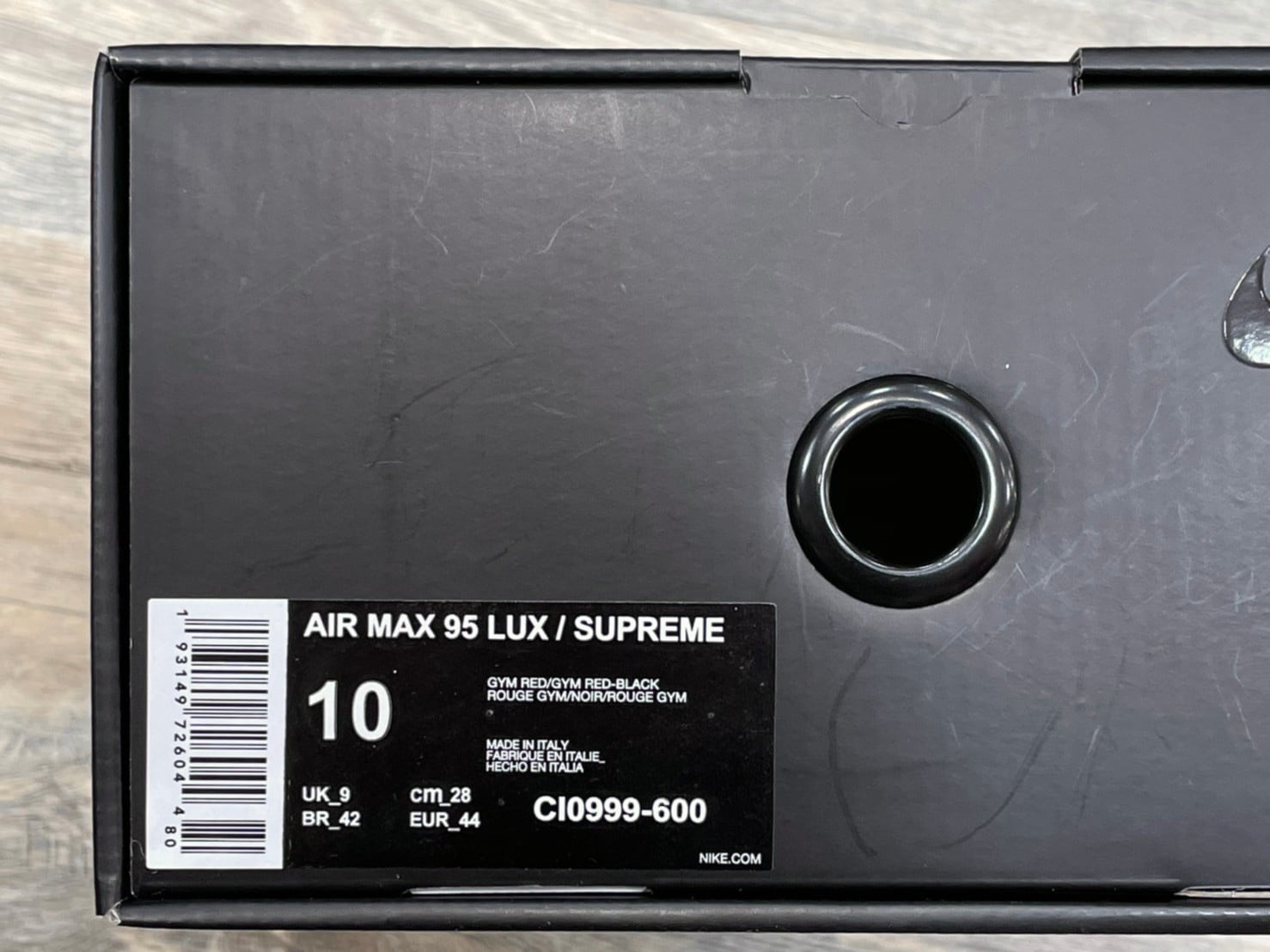 NIKE x Supreme Air Max 95 Lux Supreme Red 28CM CI0999-600 180JL1536 | BRAND  BUYERS OSAKA