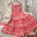 ゆめかわ♡全４カラー　3段フリルミモレ丈ワンピース　wanpi113★