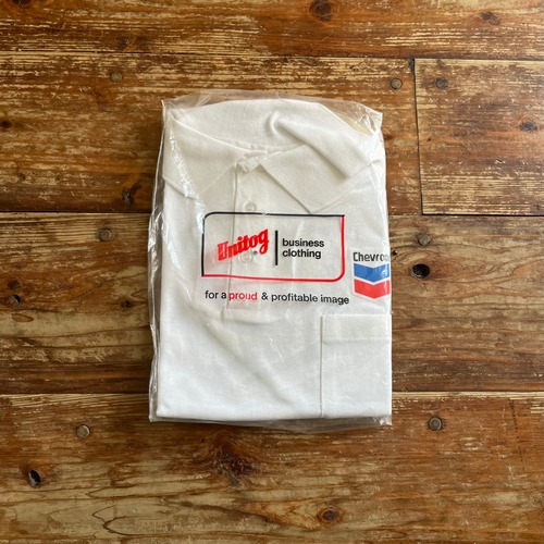 1990's ”Chevron” Employee Work Polo shirt/ made in USA/XL