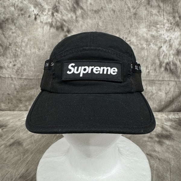 帽子 23aw Supreme Mesh Pocket Camp Cap Black Supreme/シュプリーム【23AW】Mesh Pocket Camp Cap/メッシュ