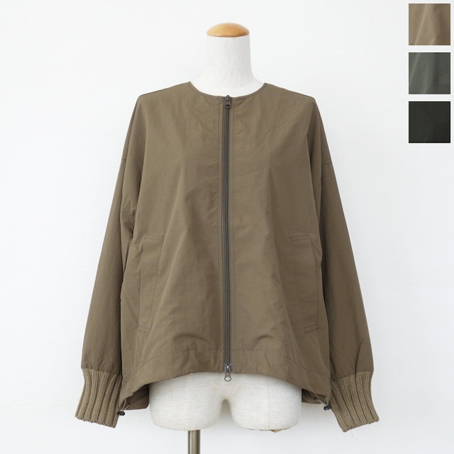 mao made (マオメイド) ジャケット クルーネック ヴィンテージウェザー 袖口リブ 撥水 641308