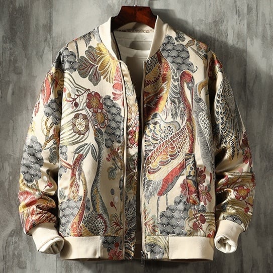 レトロクールジャケット (中生地キルティング素材)【G2107】