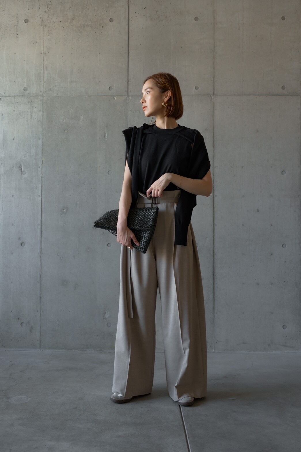 size less pants (LATTE) 10月下旬発送予定 | roughlow